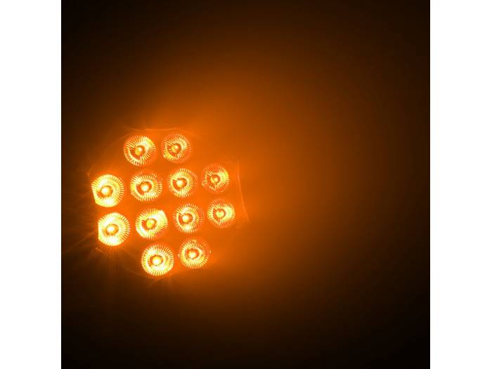 Cameo STUDIO PAR 64 RGBW AU 12W - 12 focos LED RGBWA de 12 W + foco UV PAR con carcasa negra - 18