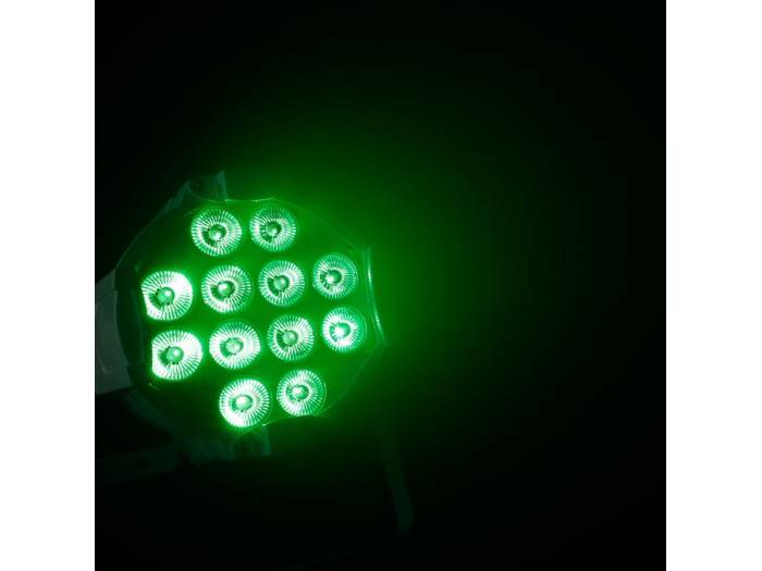 Cameo STUDIO PAR 64 RGBW AU 12W - 12 focos LED RGBWA de 12 W + foco UV PAR con carcasa negra - 20