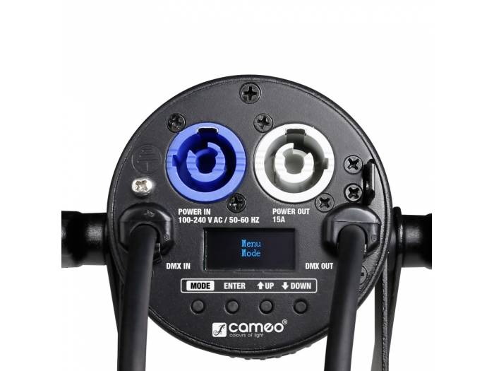 Cameo Q-SPOT 15 W - Foco de iluminación compacto con LED de 15 W blanco cálido en carcasa negra