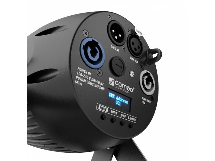 Cameo Q-SPOT 40 RGBW - Foco compacto con LED RGBW de 40 W en color negro