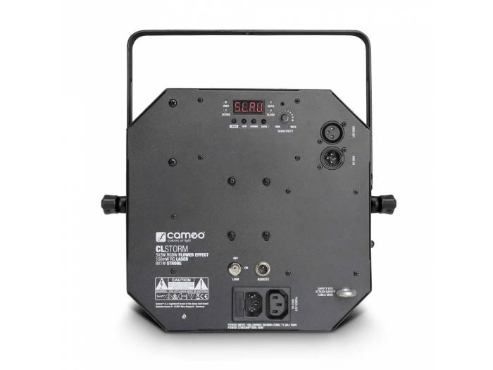 Cameo STORM - Efecto de luces 3 en 1, 5 x 3 W RGBWA derby, estrobo y láser grating