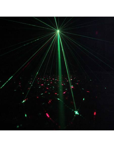 Cameo STORM - Efecto de luces 3 en 1, 5 x 3 W RGBWA derby, estrobo y láser grating