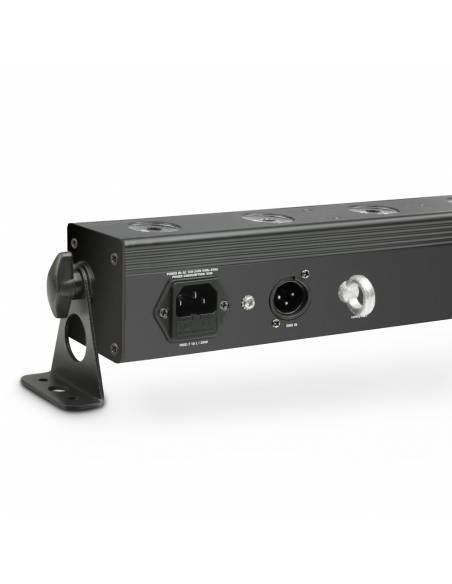 Cameo TRIBAR 200 IR - Barra de LEDs tricolor 12 x 3 W con carcasa negra y mando a distancia por infrarrojos