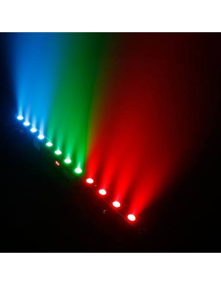 Cameo TRIBAR 200 IR - Barra de LEDs tricolor 12 x 3 W con carcasa negra y mando a distancia por infrarrojos