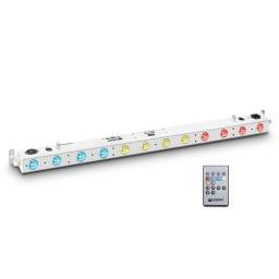 Cameo TRIBAR 200 IR WH - Barra de LEDs tricolor 12 x 3 W con carcasa blanco y mando a distancia por infrarrojos