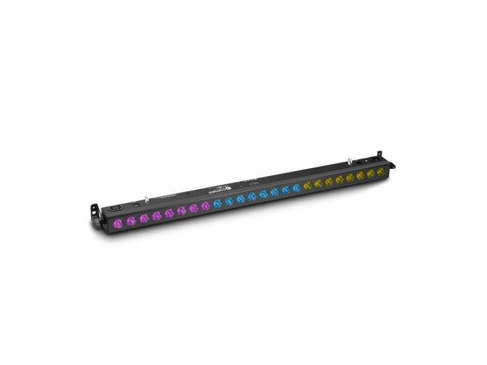 Cameo TRIBAR 400 IR - Barra de LEDs tricolor 24 x 3 W con carcasa negra y mando a distancia por infrarrojos - 1