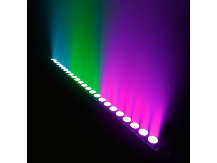 Cameo TRIBAR 400 IR - Barra de LEDs tricolor 24 x 3 W con carcasa negra y mando a distancia por infrarrojos - 15