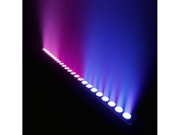 Cameo TRIBAR 400 IR - Barra de LEDs tricolor 24 x 3 W con carcasa negra y mando a distancia por infrarrojos - 16