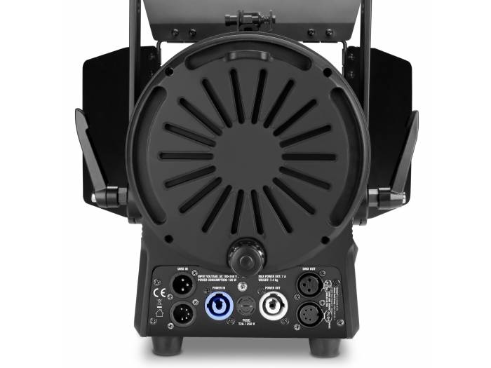 Cameo TS 100 WW - Foco para teatro con lente Fresnel y LED blanco cálido de 100 W en una carcasa negra