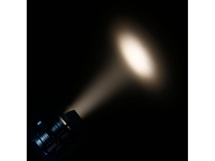 Cameo TS 100 WW - Foco para teatro con lente Fresnel y LED blanco cálido de 100 W en una carcasa negra