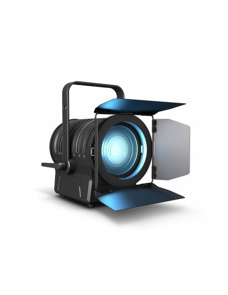Cameo TS 200 FC - Spot de teatro con lente de Fresnel y LED 6 en 1 de 200 W en carcasa negra