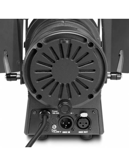 Cameo TS 40 WW - Foco para teatro con lente plano-convexa y LED blanco cálido de 40 W en una carcasa negra