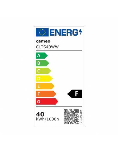 Cameo TS 40 WW WH - Foco de teatro con lente plano-convexa y LED blanco cálido de 40 W en carcasa blanca