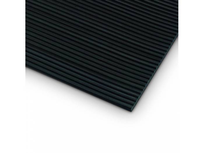 Defender 85900 - Alfombra estriada negra 1 m x 10 m