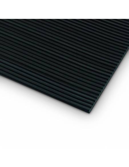 Defender 85900 - Alfombra estriada negra 1 m x 10 m