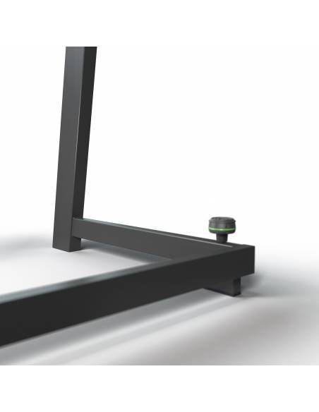 Gravity FDJT 01 - Mesa de DJ con bandejas adaptables para altavoces y portátil