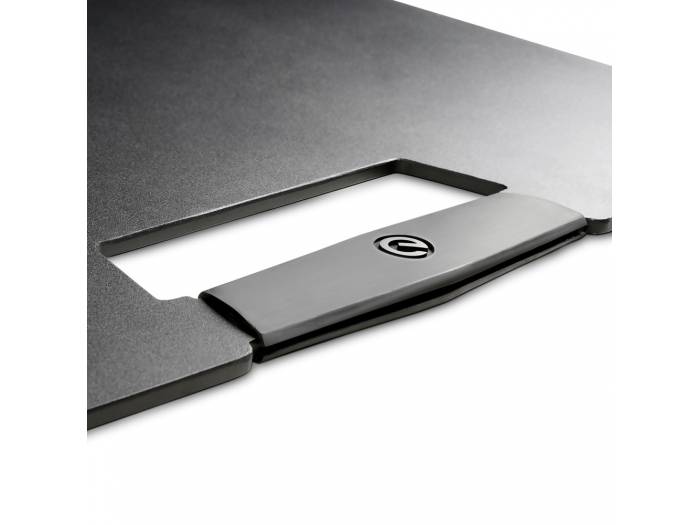 Gravity LS 431 B - Soporte de luz con base cuadrada de acero y opción de montaje excéntrico