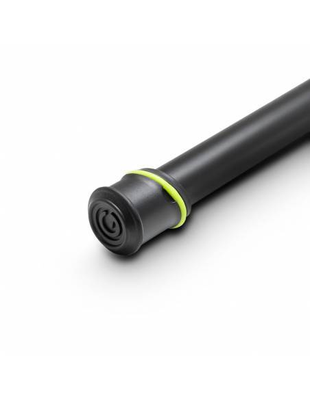 Gravity MS 4222 B - Pie de micrófono corto con trípode y brazo jirafa telescópico de 2 puntos de ajuste negro