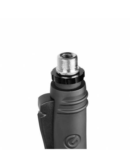 Gravity MS 431 HB - Soporte de micrófono recto con soporte y ajuste de altura con una sola mano