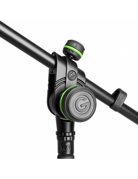 Gravity MS 4322 B - Pie de micrófono con trípode y brazo jirafa telescópico de 2 puntos de ajuste