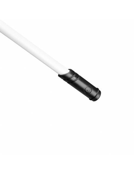 Gravity MS 4322 W - Pie de micrófono con trípode y brazo jirafa telescópico de 2 puntos de ajuste blanco