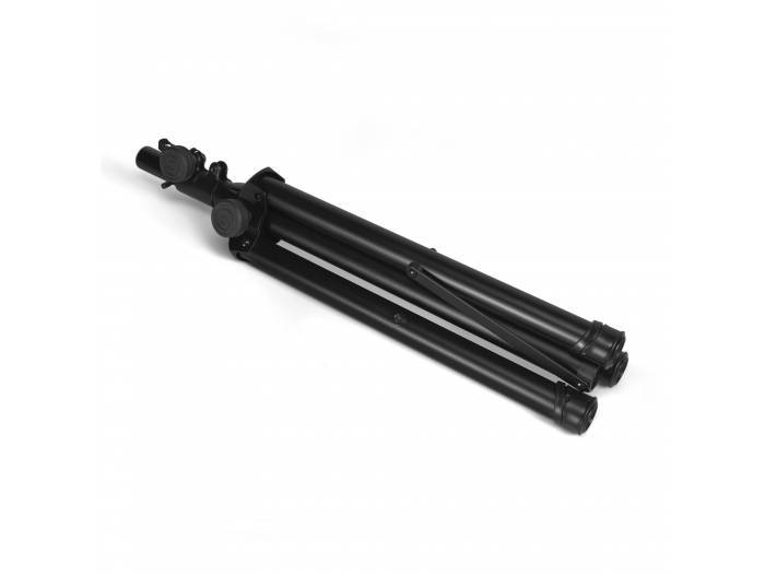 Gravity SP 5111 B - Soporte corto para altavoz, 35 mm diámetro, aluminio negro