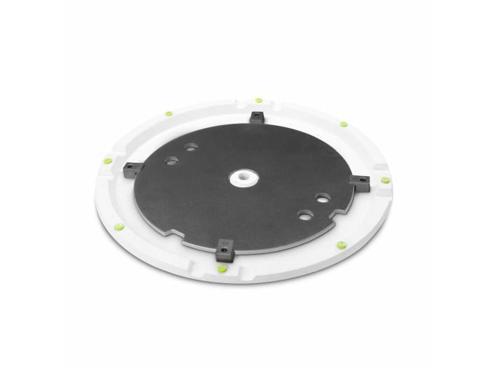 Gravity SSP WB SET 1 W - Soporte de altavoz con base y placa de peso de hierro fundido, blanco