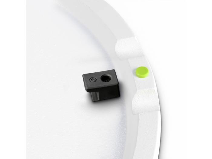 Gravity SSP WB SET 1 W - Soporte de altavoz con base y placa de peso de hierro fundido, blanco