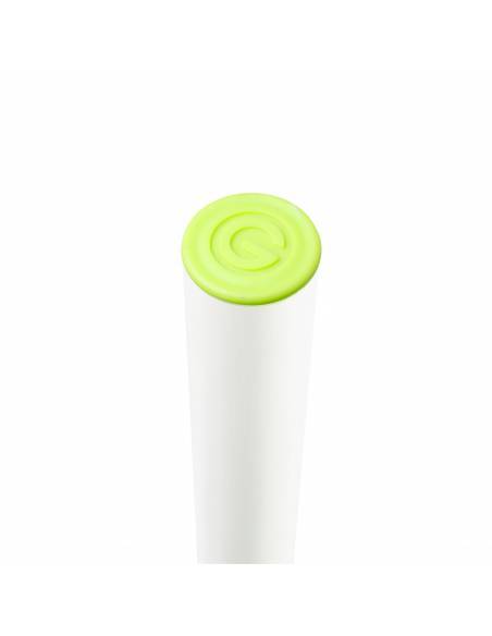 Gravity SSP WB SET 1 W - Soporte de altavoz con base y placa de peso de hierro fundido, blanco