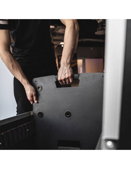 Gravity TLS 431 B - Stand de iluminación turística con base de acero cuadrado