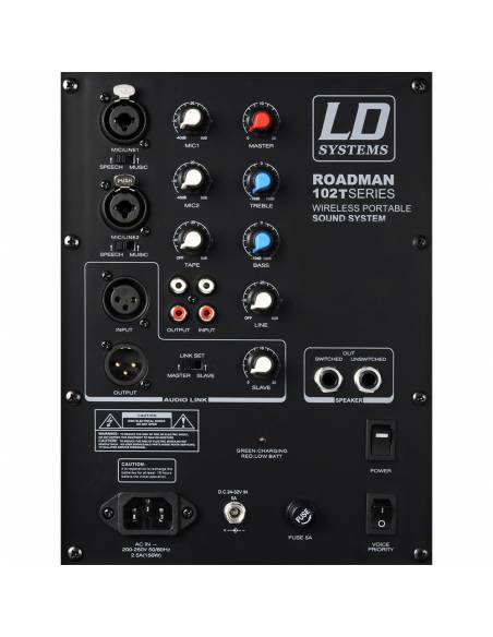 LD Systems Roadman 102 - Altavoz de PA portátil con Micrófono de Mano - 4