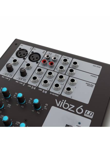 LD Systems VIBZ 6 - Mesa de mezclas de 6 canales - 5
