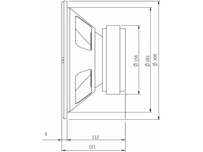 Seven Soundvector SVG12 Woofer 12 Pulgadas Altavoz Profesional de Grave Medio-Grave 8 Ohm 300W AES - 5