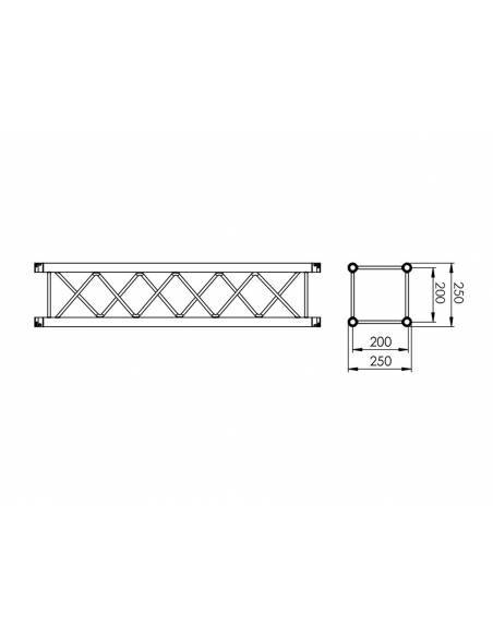 FANTEK EC 25 Truss cuadrado. SERIE F