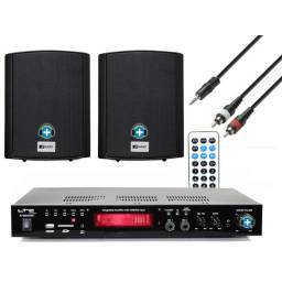 Pack Tienda Eco Multimedia Altavoces en Color Negro