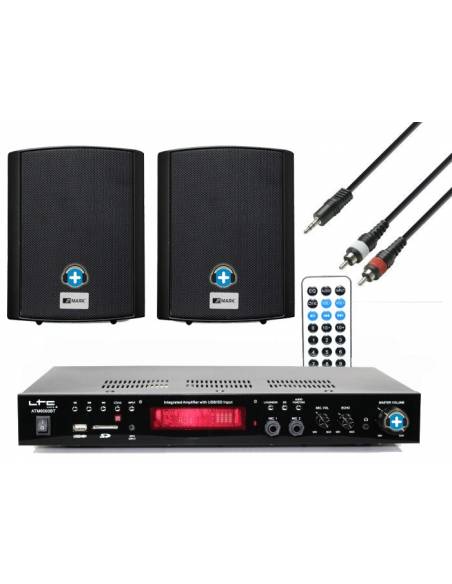 Pack Tienda Eco Multimedia Altavoces en Color Negro