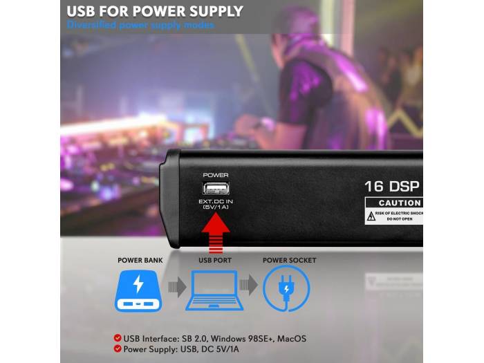 PYLE  PMX466 Mesa de mezclas de 6 canales - 3