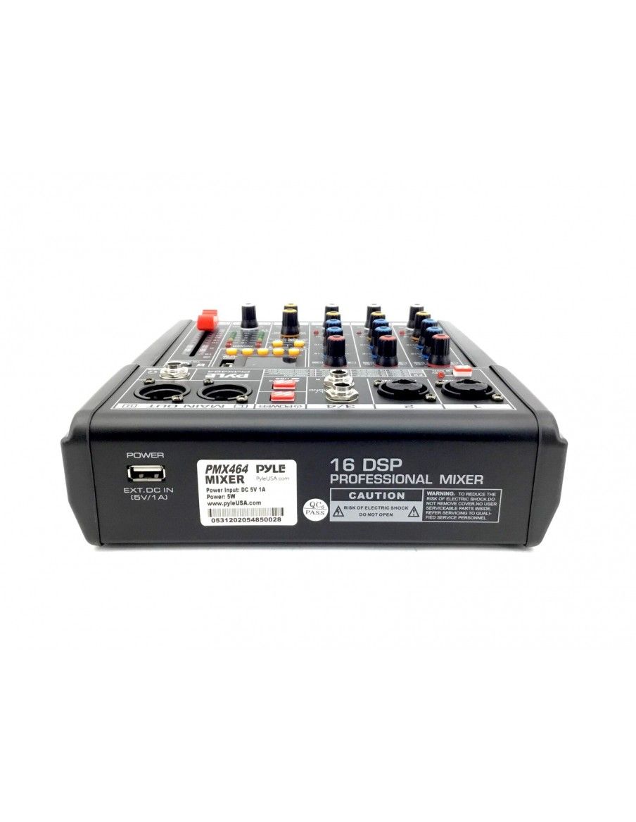 Pyle PMX464 Mesa de Directo de 4 canales - 5