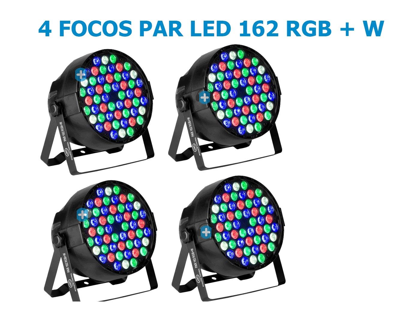 Pack 4xPar 162 rgb + w Acustic Control - 1