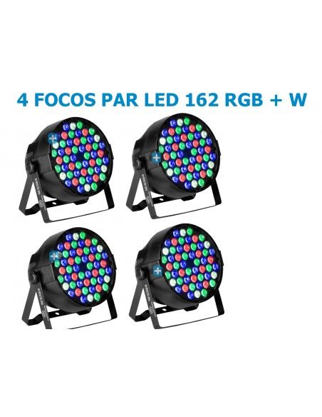 Pack 4xPar 162 rgb + w Acustic Control - 1