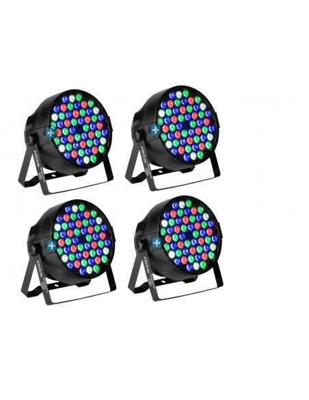 Pack 4xPar 162 rgb + w Acustic Control - 2