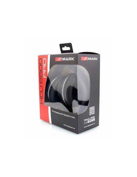 MARK HDJ 6500 PRO Auriculares ajustables. Altavoces 40 mm.