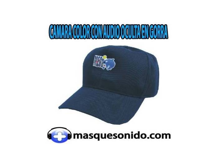 HAT-10 Camara color con Audio oculta en gorra. - 1