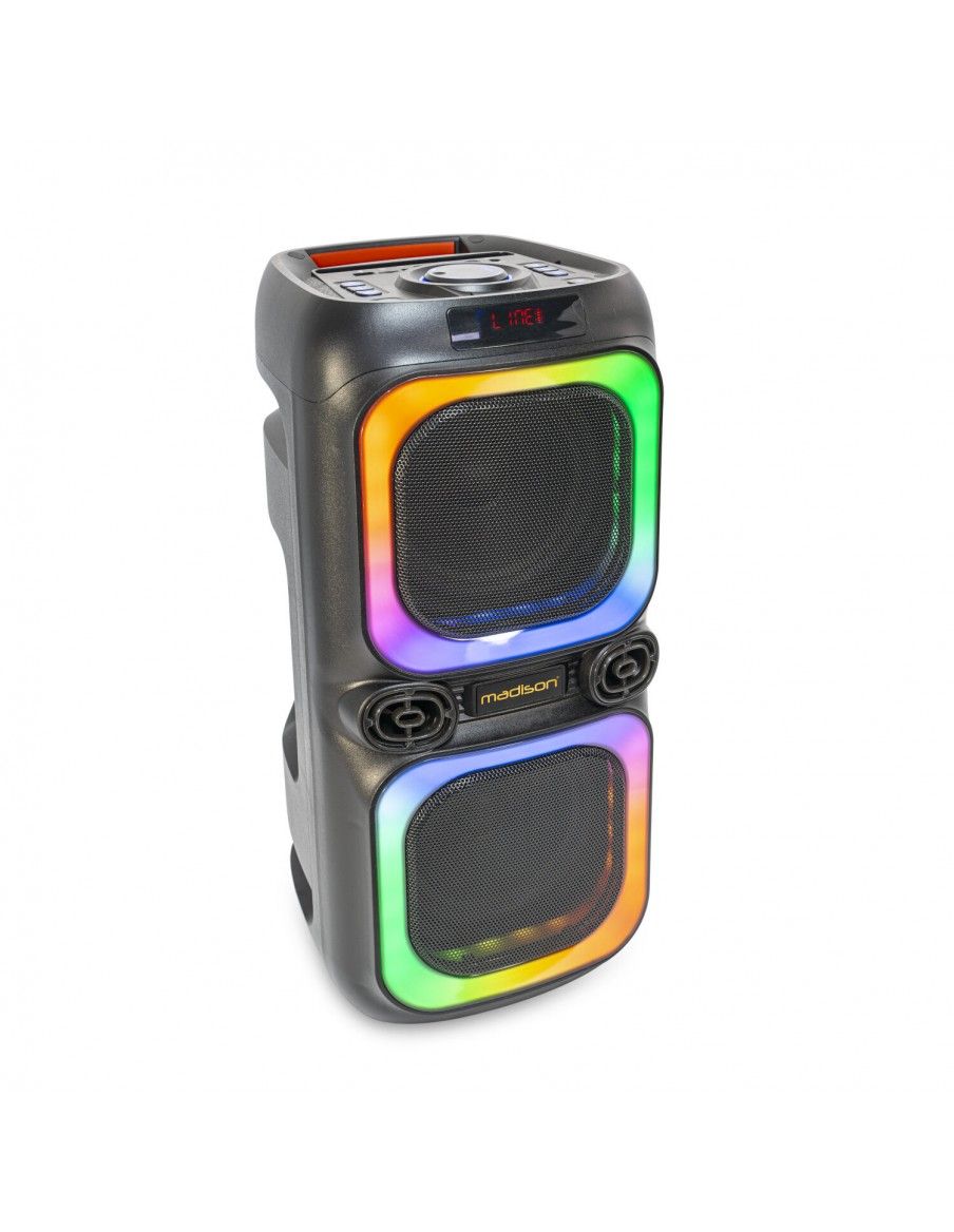 MADISON MAD-NASH60 ALTAVOZ AUTONOMO PARTY-NASH 2x 8”/20cm - 600W Bluetooth, USB, microSD y TWS - 1