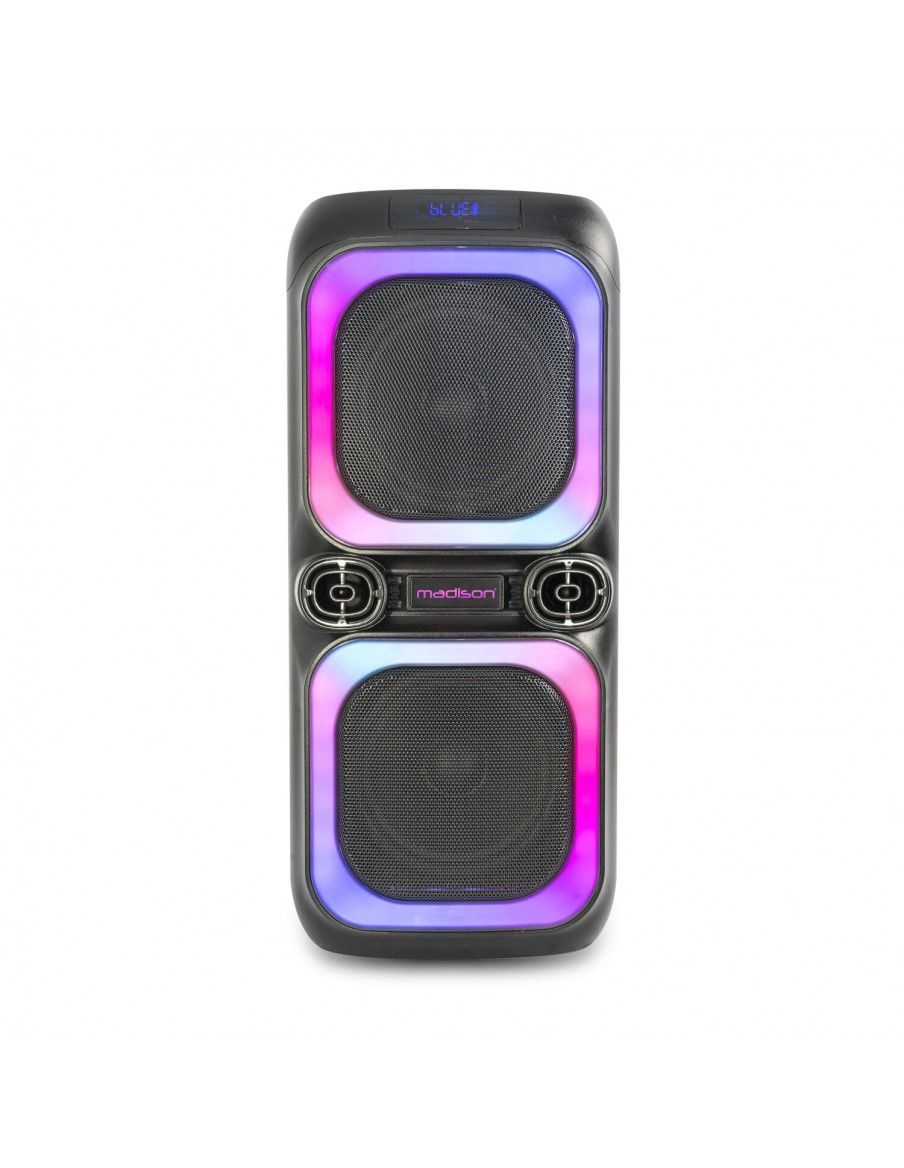 MADISON MAD-NASH60 ALTAVOZ AUTONOMO PARTY-NASH 2x 8”/20cm - 600W Bluetooth, USB, microSD y TWS - 2