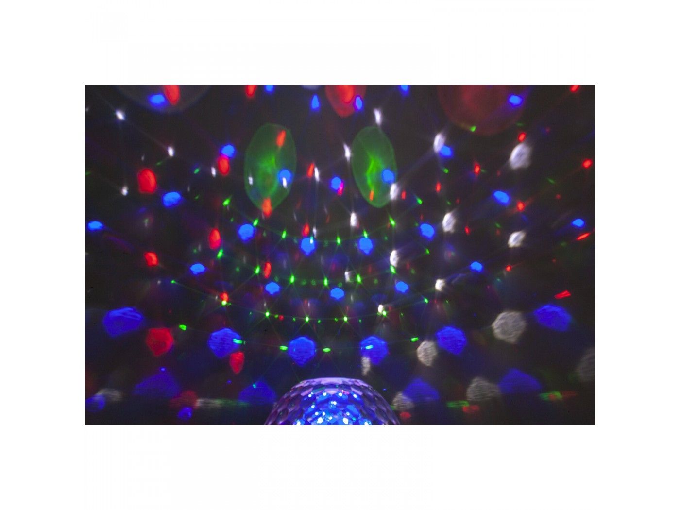 Ibiza Light Astro Gobo - Bola de efecto discoteca 8 LEDs de 3W RGBW - 3