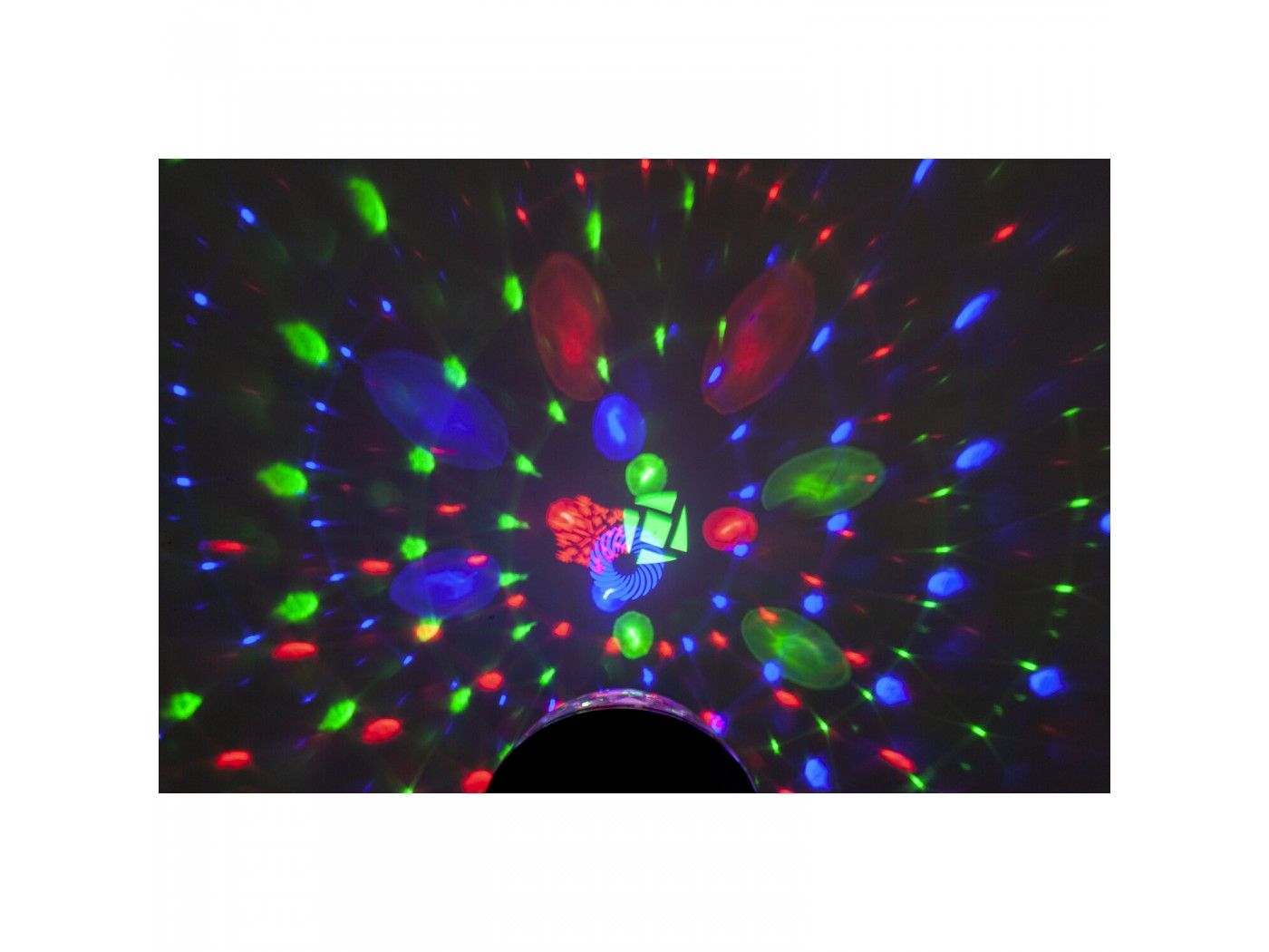 Ibiza Light Astro Gobo - Bola de efecto discoteca 8 LEDs de 3W RGBW - 4