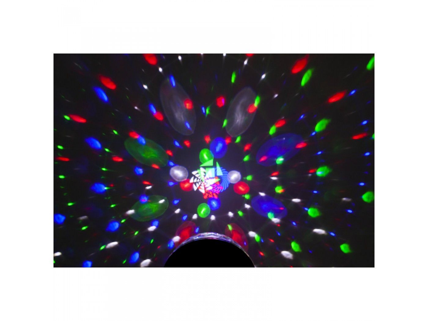 Ibiza Light Astro Gobo - Bola de efecto discoteca 8 LEDs de 3W RGBW - 5