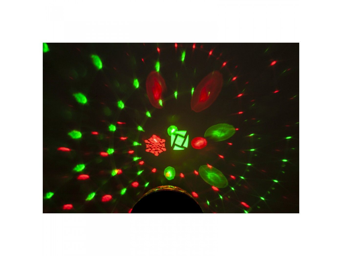 Ibiza Light Astro Gobo - Bola de efecto discoteca 8 LEDs de 3W RGBW - 6