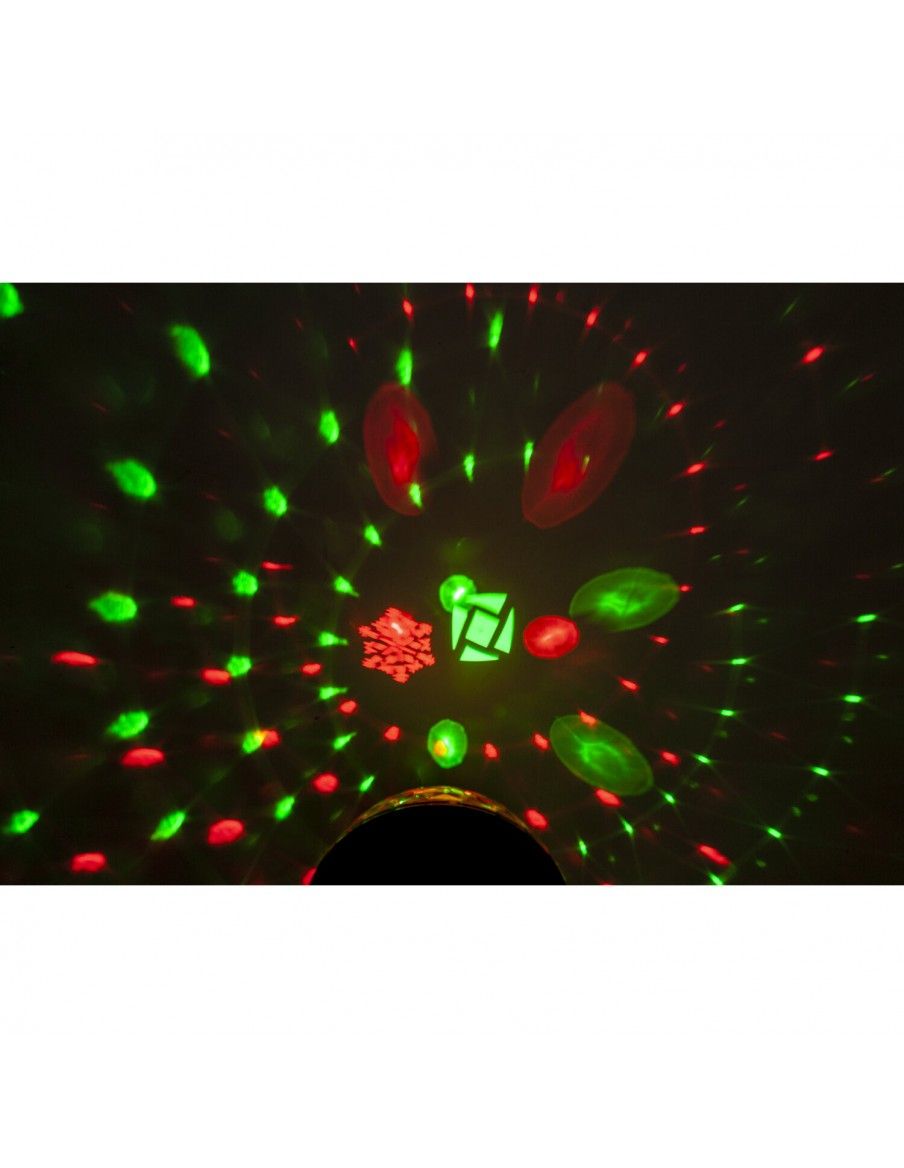 Ibiza Light Astro Gobo - Bola de efecto discoteca 8 LEDs de 3W RGBW - 6